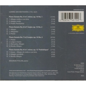 BEETHOVEN - Pollini - Sonate pour piano n°5 op.10 n°1